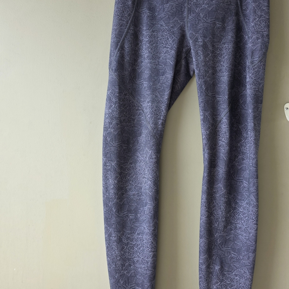 Gray Patterned Leggings - image 1
